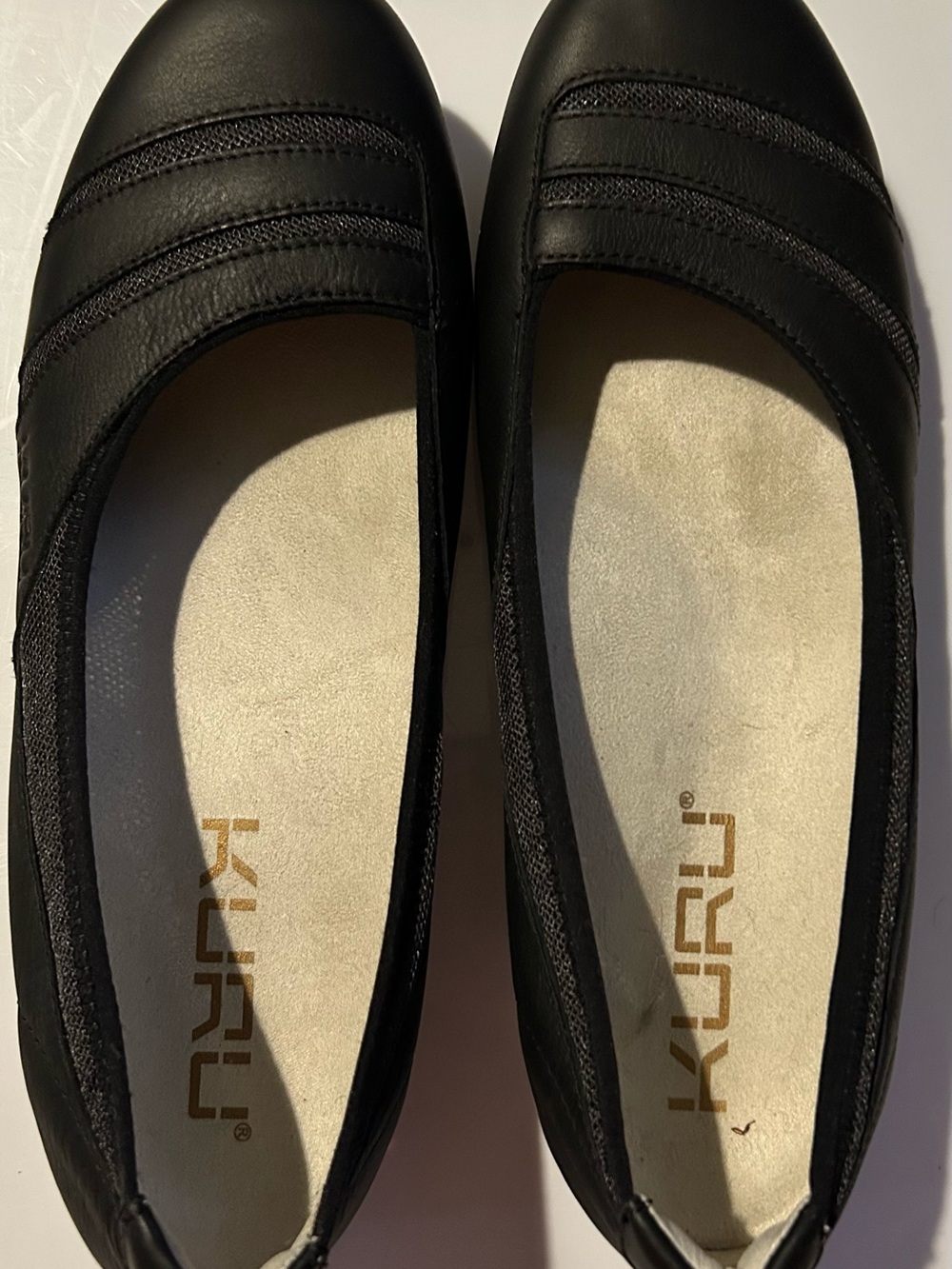 KURU Black Women's Slip-On Comfort Flats